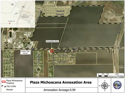 Plaza Michoacana Annexation Exhibit Map