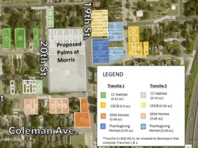 Infill Housing Map: Former Lamar Elementary Neighborhood