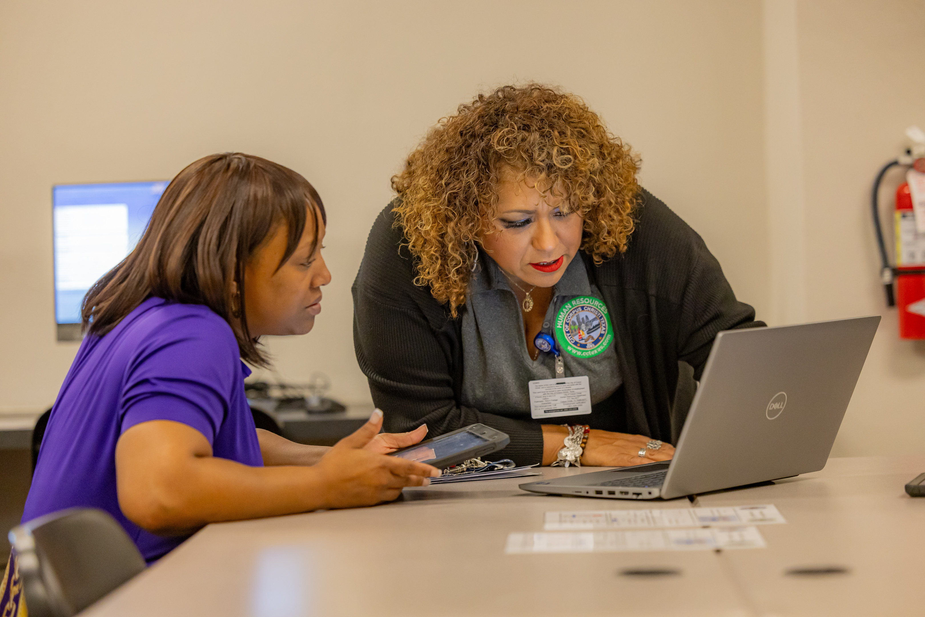 Women working on computer