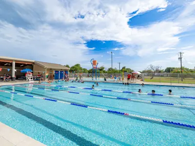 Collier Pool Swim Lanes