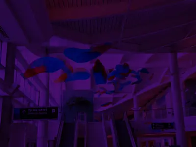 Public art installation at Corpus Christi Airport