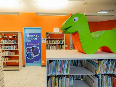 Children's section at a library